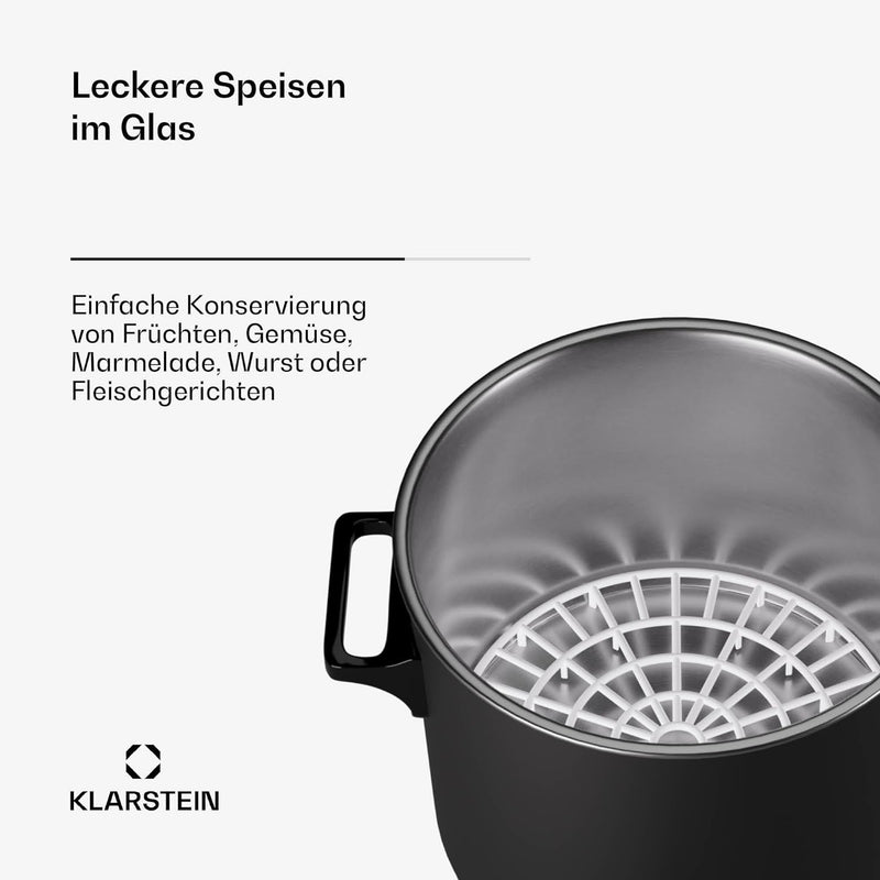 Klarstein Einkochautomat mit Hahn, 27L Digital-Einkochautomat, 2000W Edelstahl-Einkochtopf, Einkocha