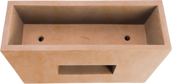 Pflanzwerk® Pflanzkübel Vista Terrakotta 66x66x28cm *Frostbeständiger Blumenkübel* *UV-Schutz* *Qual