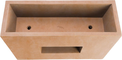 Pflanzwerk® Pflanzkübel Vista Terrakotta 92x45x27cm *Frostbeständiger Blumenkübel* *UV-Schutz* *Qual