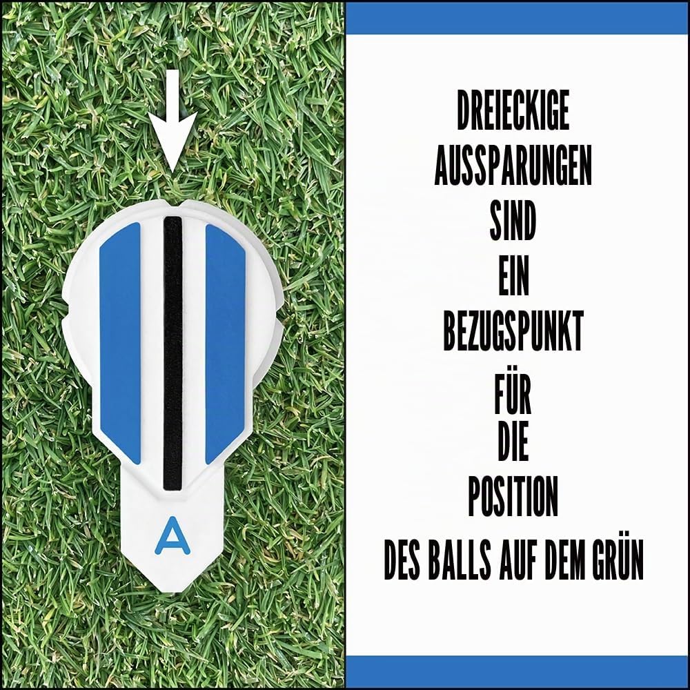 Alignment Ball Mark Golf Marker - Golf Accessories for Putting Aid – Golf Ball Alignment Marking Too