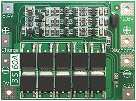 5 Stück 3S 60A 11.1V 12.6V 18650 Lithium Batterie Schutzplatine Verbesserte Version