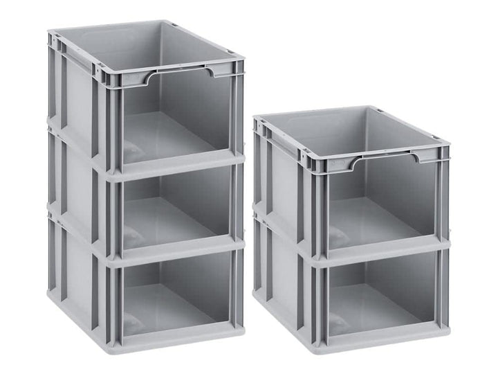 SparSet 5x Eurobox NextGen Store | HxBxT 22x30x40cm | 20 Liter | Front offen | Eurobehälter, Transpo