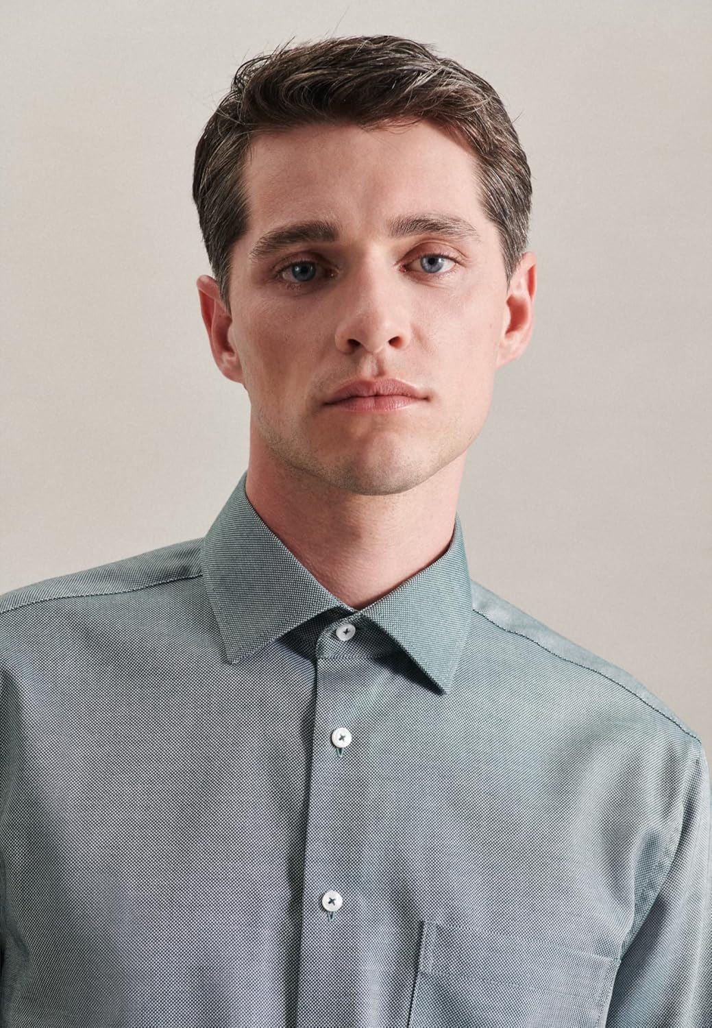 Seidensticker Herren Hemd 39 Dunkelgrün, 39 Dunkelgr&#xFC;n