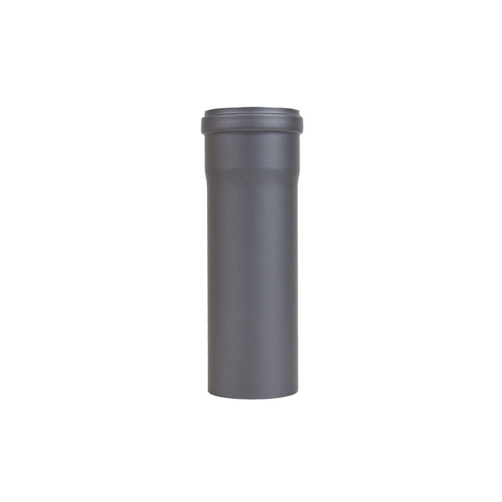 LANZZAS Pelletrohr 250 mm Verlängerung - im Durchmesser 80 mm - Farbe: gussgrau - inklusive Silikon-