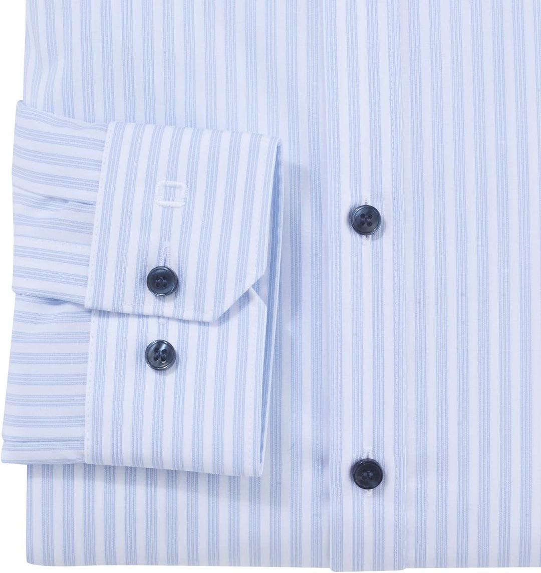OLYMP Herren Businesshemd Langarm No. Six,Gestreift,super Slim,Stehkragen 45 Bleu 11, 45 Bleu 11