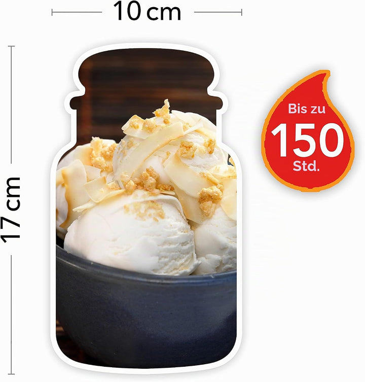 Yankee Candle Duftkerze, Glas, Creme, 623g