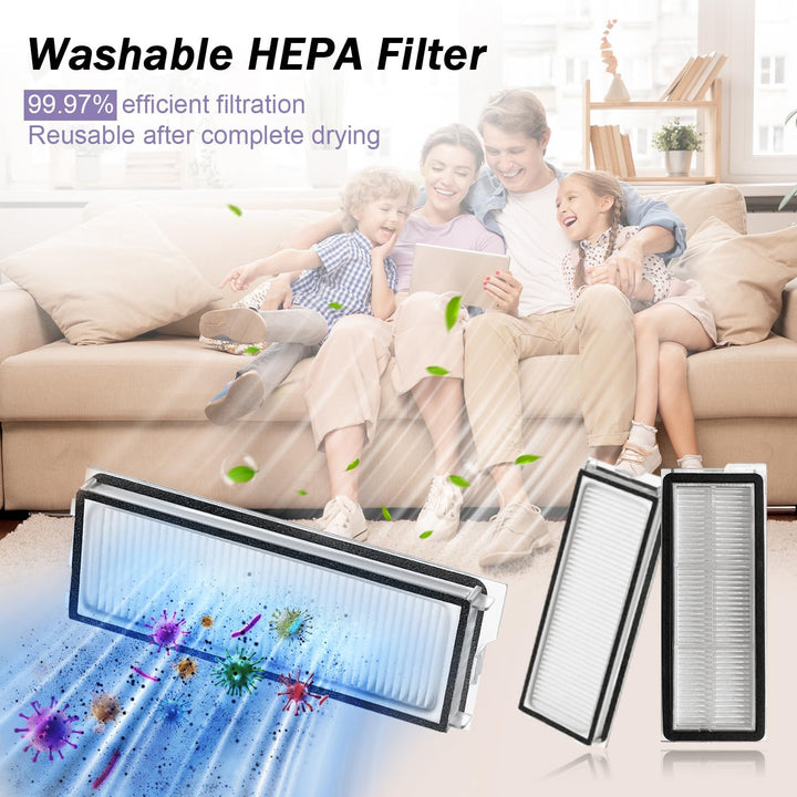 Zubehör für Roborock Qrevo S/Qrevo Pro/Qrevo MaxV/Qrevo Plus Saugroboter, Ersatzteile mit 1 Hauptbür