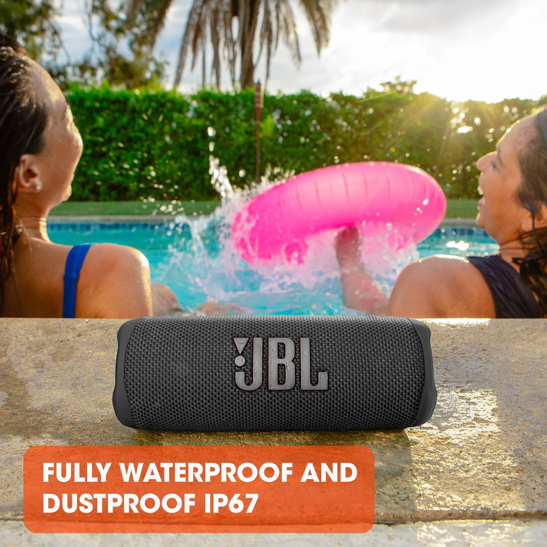 JBL Flip 6 Bluetooth Box in Rot – Wasserdichter, tragbarer Lautsprecher mit 2-Wege-Lautsprechersyste