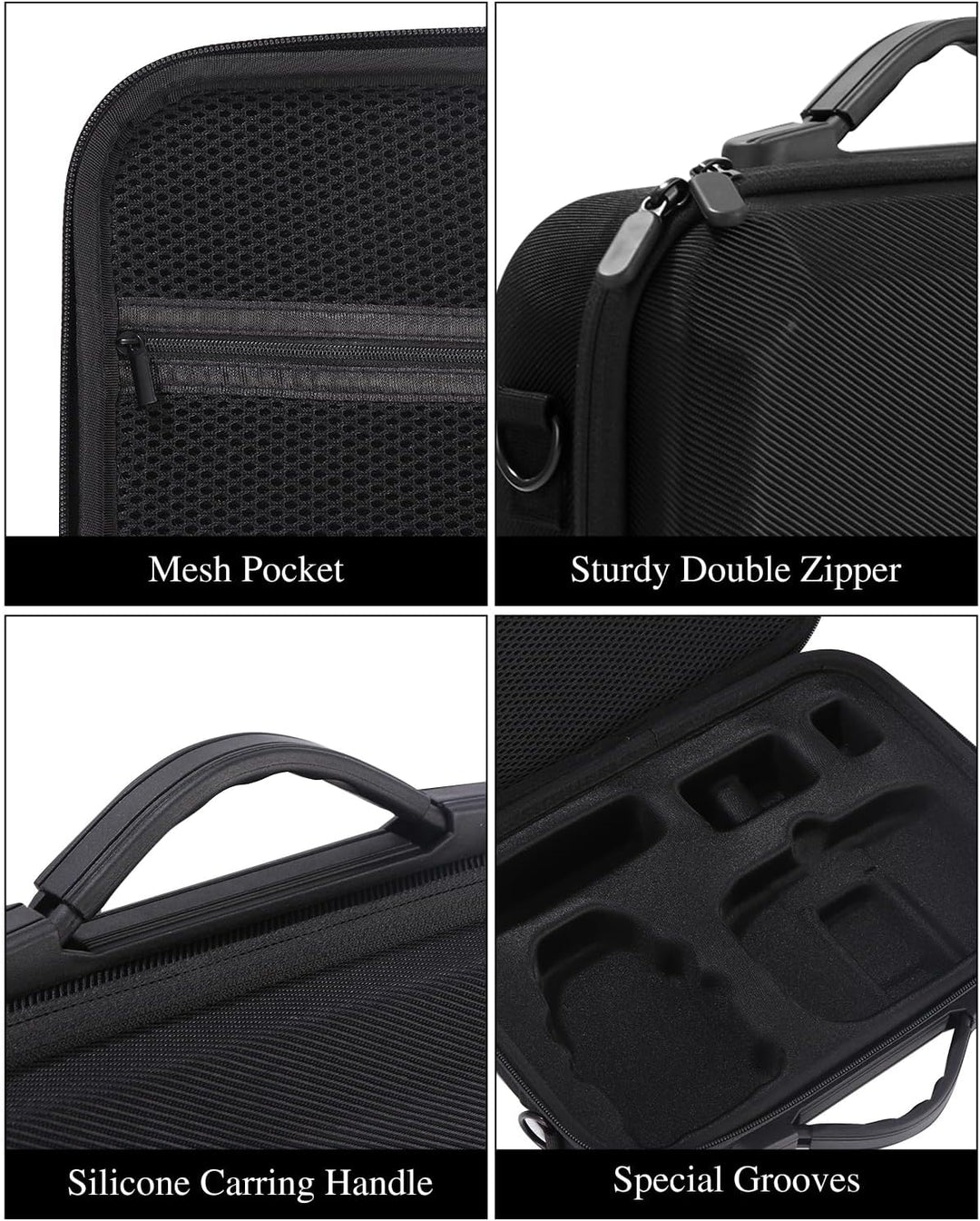 Tasche für DJI Mini 4K/2 SE Drohne, Tragbare Tragetasche für Drohne, RC-N1C Fernsteuerung, Propeller