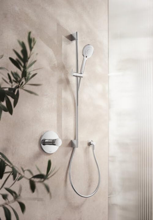 Duravit Universal Duschkopf, Duschbrause mit 3 Strahlarten (Rain, Intense Rain, Soft Rain), Handbrau