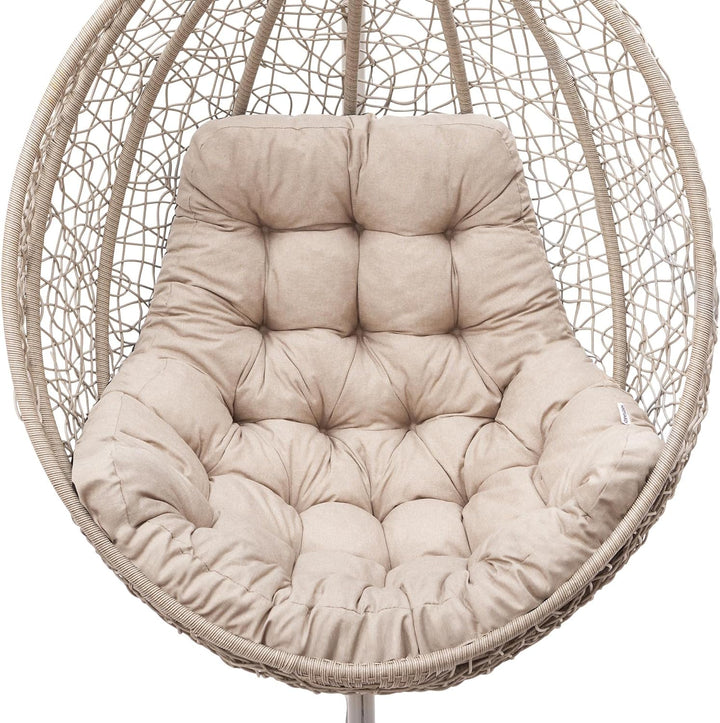 Hängesessel Kissen, Auflage für Polyrattan/Rattan Hängeschaukel, Polster, Hängekorb, Schaukel Korb,