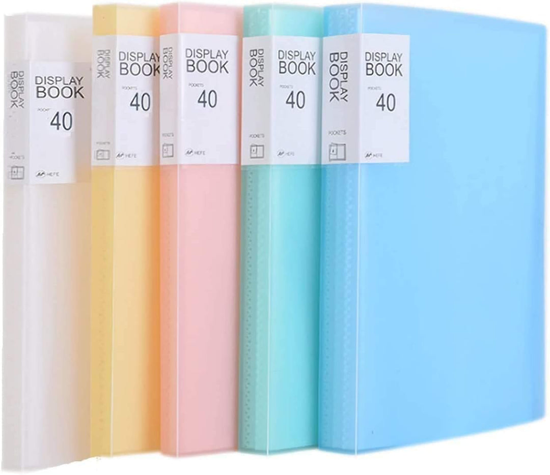 TUKA-i-AKUT [5x] A2 Sichtbuch PP insgesamt 200 Klarsichthüllen für 400 Blatt (je Buch 40 Klarsichthü