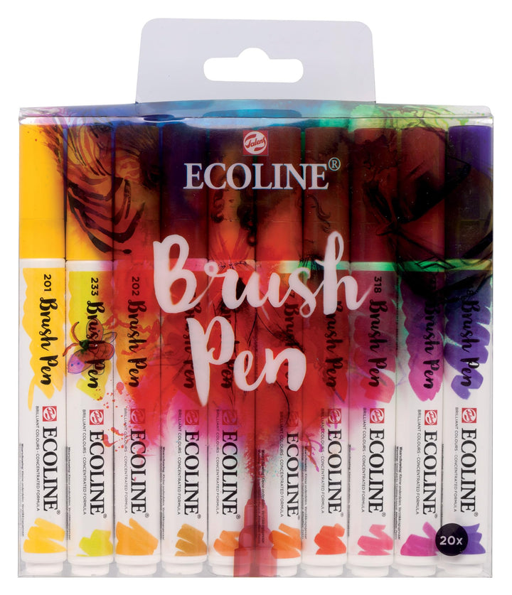 Ecoline Brushpen Set 20, Pinselstift 20er Set