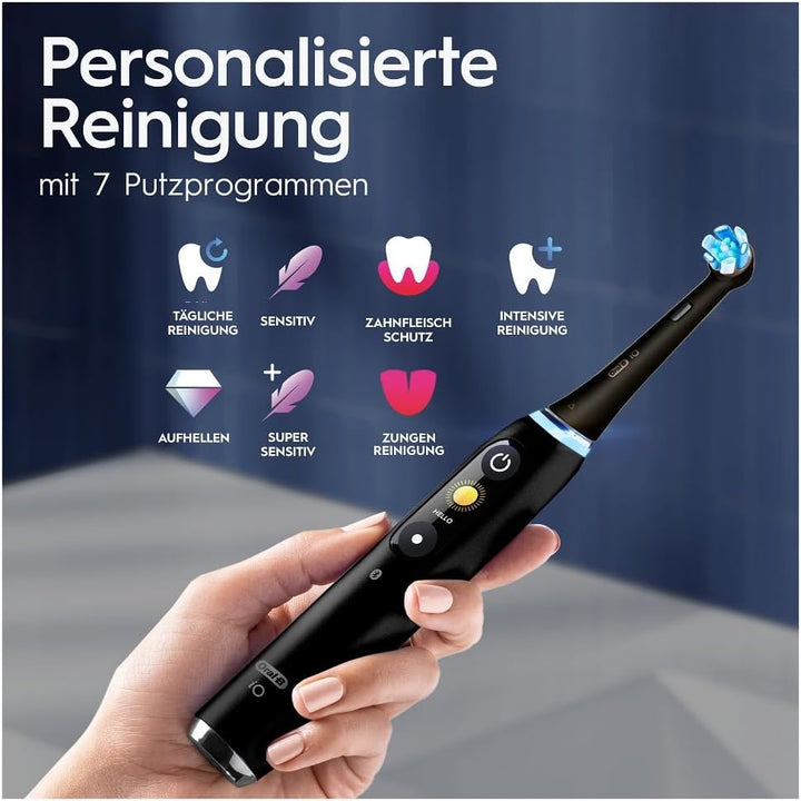 Oral-B iO Series 9 Plus Edition Elektrische Zahnbürste/Electric Toothbrush, PLUS 3 Aufsteckbürsten,