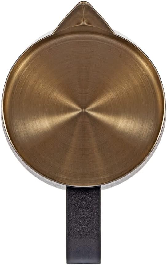 Milchaufschäumkrug, 350 ml Edelstahl, Espresso-Dampfkrug, Kaffee, Cappuccino, Barista, Dampfkrug, Mi