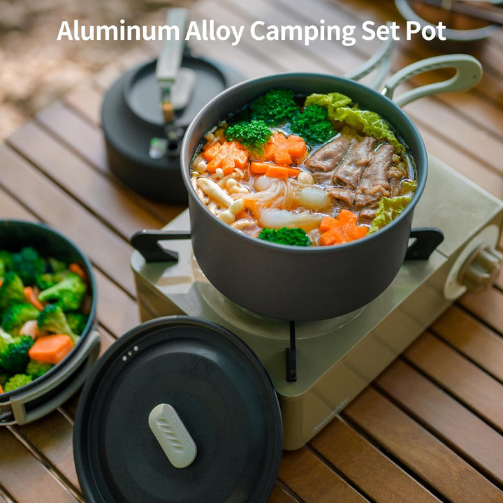 Naturehike Camping Topfset Geschirr Kochgeschirr Set Kochtopf für 2-7 Personen Zum Camping Outdoor W