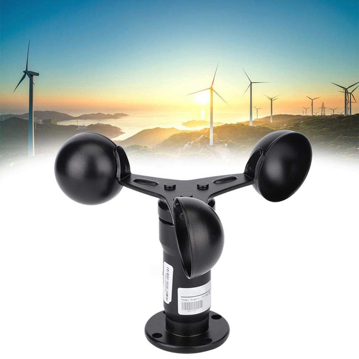 Risegun 0-10V Signalausgang Windgeschwindigkeitssensor, Aluminiumlegierungs Anemometer, 360 Grad Win