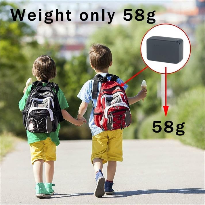 Winnes 4G Mini GPS Tracker Auto, Echtzeit-Positionierung, GPS Tracker Kinder/Fahrrad/Motorrad, Einge