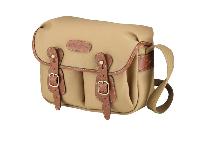 Billingham Hadley Small Canvas-Kameratasche, Khaki mit beigefarbenen Lederrändern Khaki / Braun, Kha