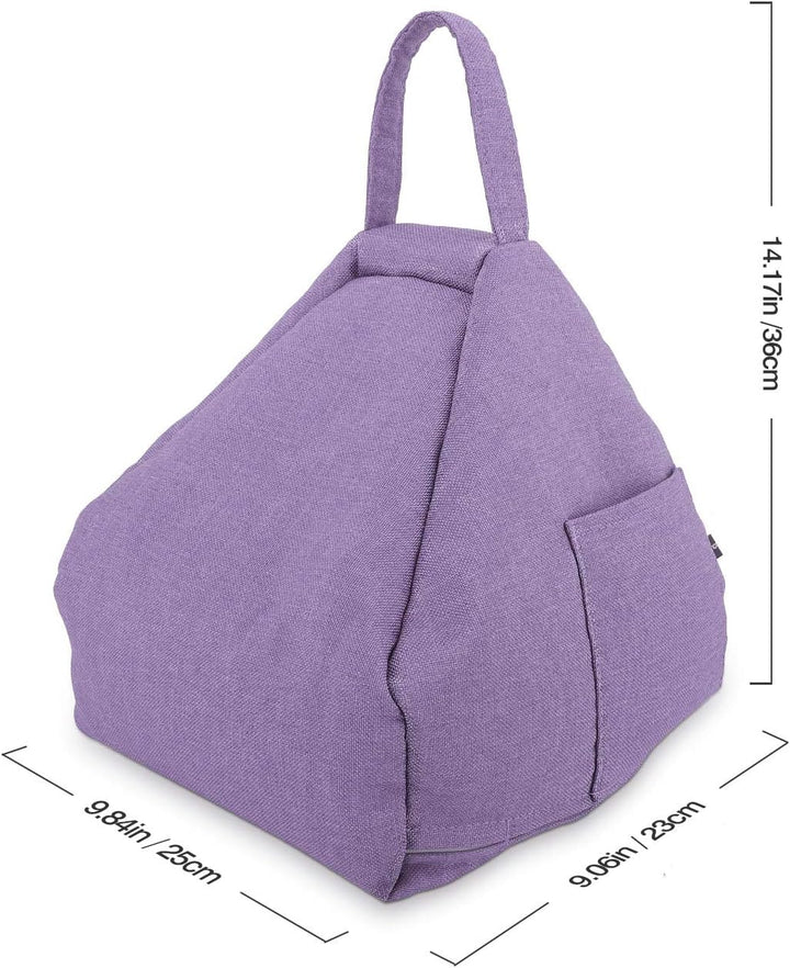 MoKo Tablet Kissenständer, Weich Sitzsack Kissenhalter für bis zu 12.9" Tablet ipad Air 5 10.9, iPad