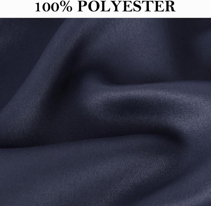 PiccoCasa 2er Set Gardine für Küche Polyester Scheibengardine Kurzgardine Blickdicht Kleine Gardine