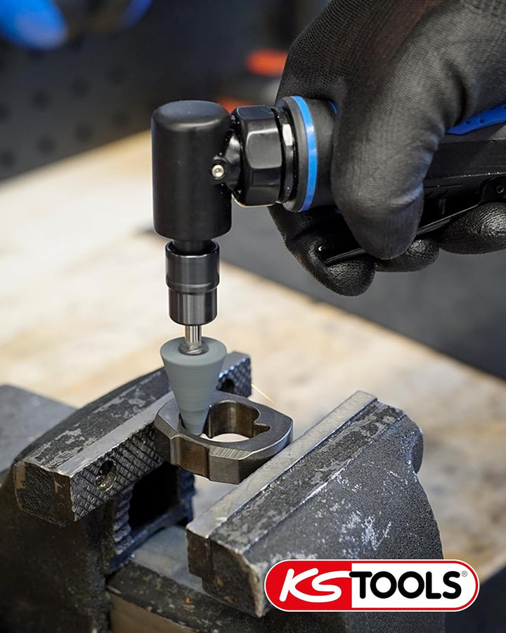BRILLIANT TOOLS Stabschleifer Druckluft BT160701 20.000 U/min I Geradschleifer abgewinkelt mit Drehz