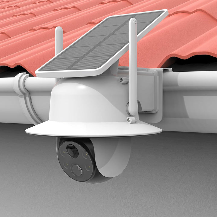 HOLACA Dachrinnenhalterung Kompatibel mit AOSU 2K Überwachungskamera Aussen Akku Solar, Dachrinnenha