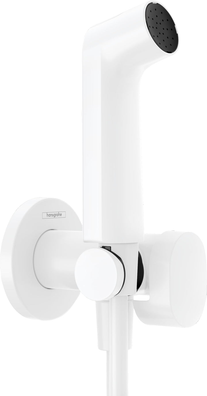 hansgrohe Bidette Handbrause S mit 1 wassersparenden Strahlart (EcoSmart), inkl. Absperrventil, Brau