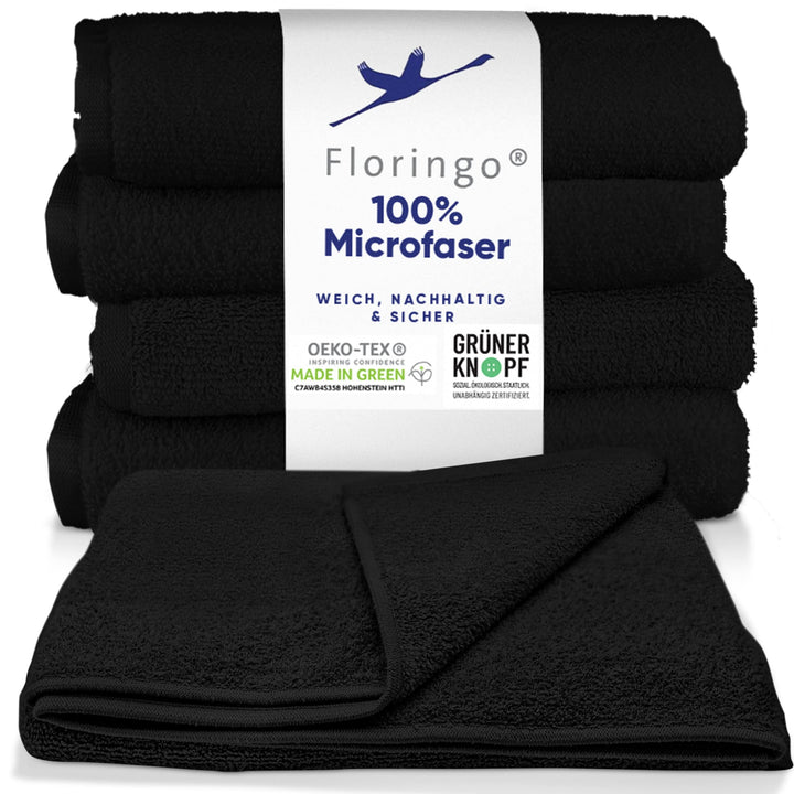 Moon 5er Pack Microfaser, Friseur, Handtücher, Salonhandtücher, ca. 30x50 cm von Floringo mit saugst