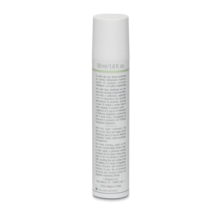 L'Erbolario ALGADETOX Crememaske / Nacht Repair Behandlung für das Gesicht, 50 ml