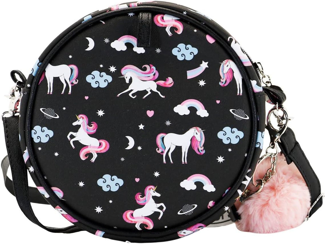 Oh My Pop! Unisex – Kinder Round Shoulder Bag Schultertasche, Multicolour, Einheitsgrösse EU