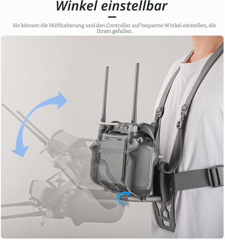Fututech Ergonomische Halterung für DJI RC Plus, verstellbare Halterung für Drohnen-Fernbedienung, J