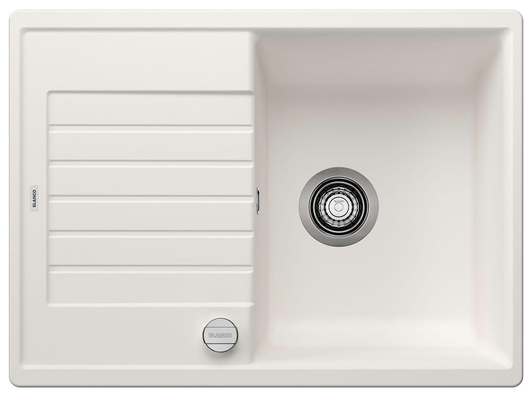 BLANCO ZIA 45 S Compact | SILGRANIT weiss | Einbauart: Einbau von Oben | reversibel | mit Ablauffern