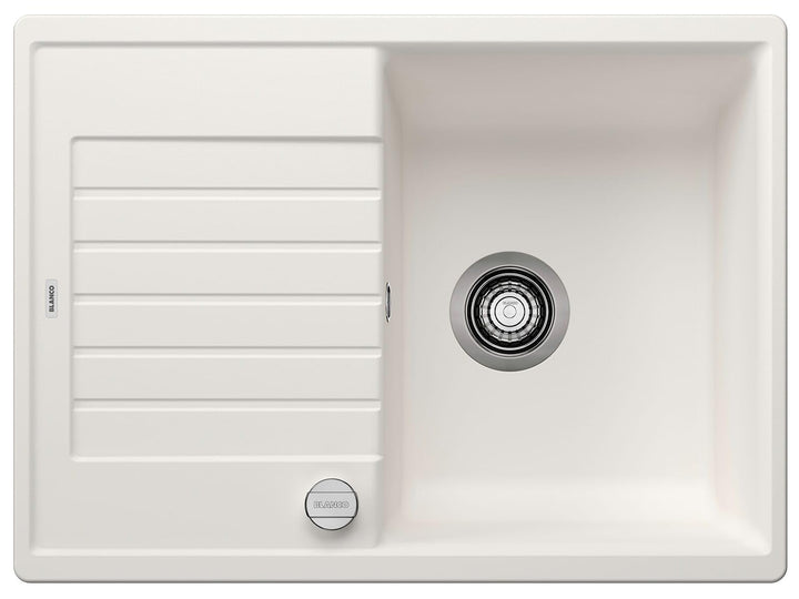 BLANCO ZIA 45 S Compact | SILGRANIT weiss | Einbauart: Einbau von Oben | reversibel | mit Ablauffern