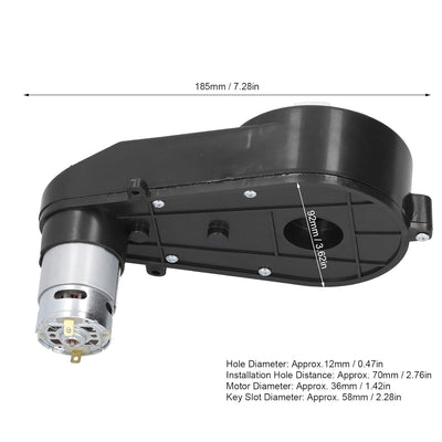 24V 18000RPM 555 Elektroauto Motor Getriebe Ersatzteile Zubehör Industriebedarf für Kinder Fahrt auf