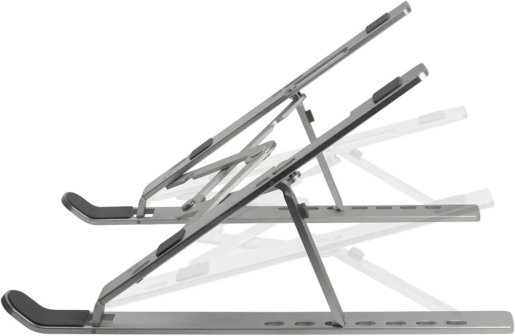 LogiLink AA0134 - Notebook Ständer zusammenklappbar, geeignet für 10–16"" Notebooks und Tablets, Sil