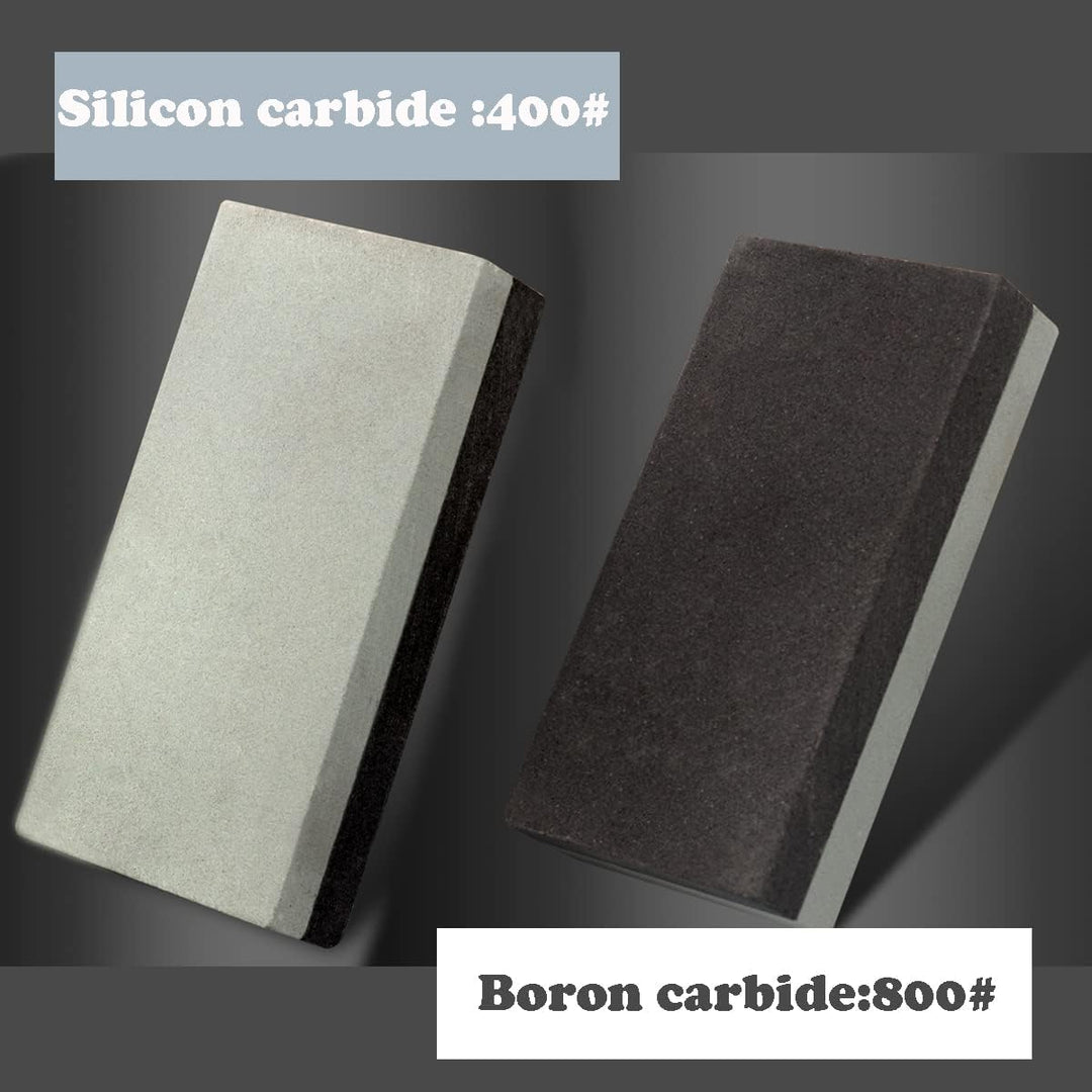 CBRIGHT Schleifstein, doppelseitig, 400#/800# Kombination, Taschengrösse, Schleifstein, Siliziumkarb