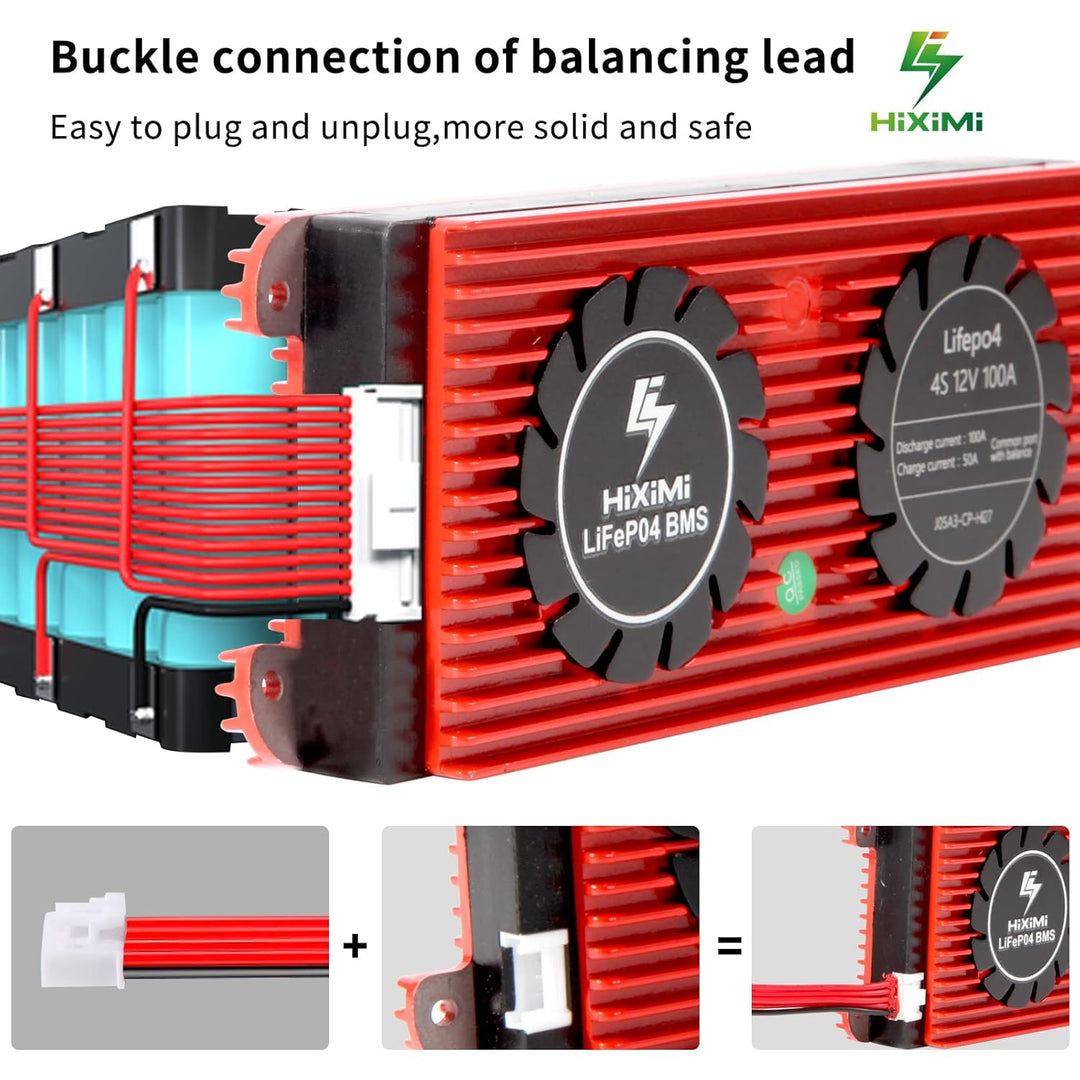 LiFePO4 BMS 16S Bluetooth 48V 100A Lithium Eisen Phosphat Batterie Management System Schutz Board mi