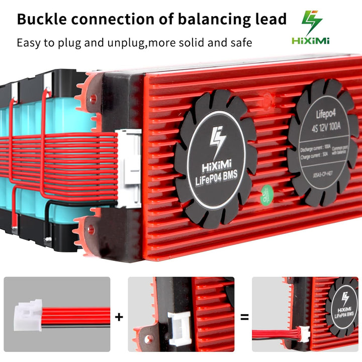 LiFePO4 BMS 16S Bluetooth 48V 100A Lithium Eisen Phosphat Batterie Management System Schutz Board mi