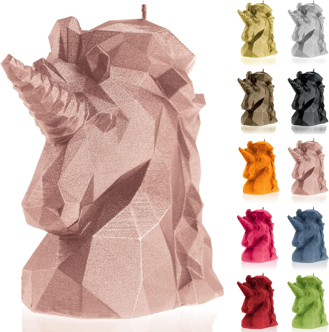 Candellana Handmade Unicorn Low-Poly Kerze Geschenk- Lustig - Dekorative Kerze - Home Décor - Gesche