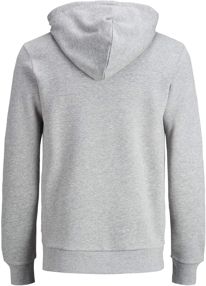 JACK & JONES Male Kapuzenpullover Logo Kapuzenpullover L Grau (Light Grey Melange Detail: Reg Fit-me
