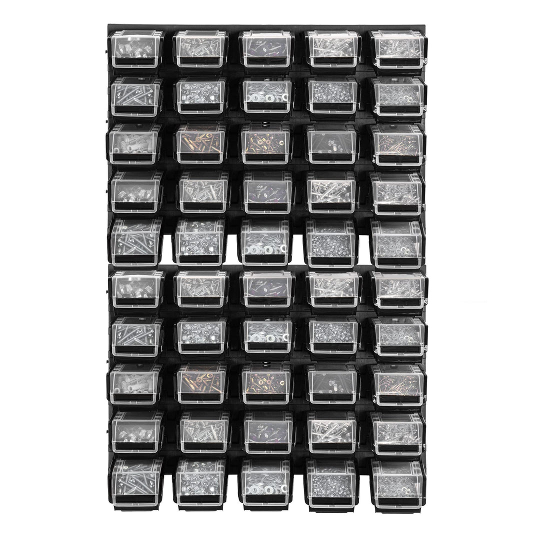 KADAX Werkstattwandregal, 58x78cm Lagersystem aus robustem Kunststoff, UV-Resistentes Werkstattregal