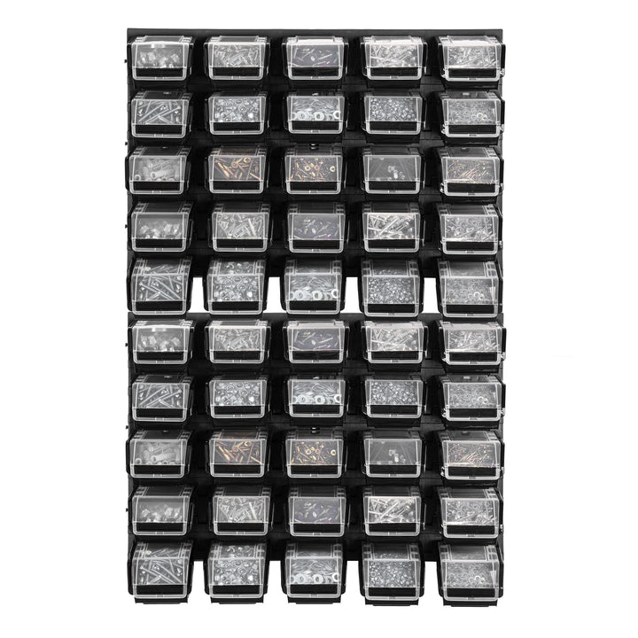 KADAX Werkstattwandregal, 58x78cm Lagersystem aus robustem Kunststoff, UV-Resistentes Werkstattregal