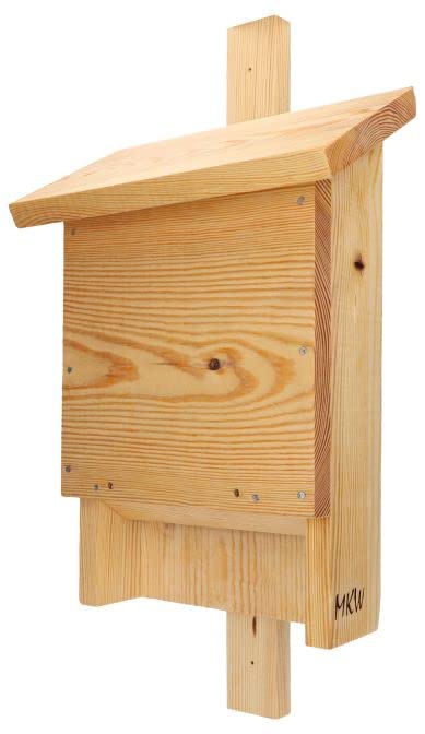 Fledermauskasten Stratmann MKW - Stabiler Premium Haus für Fledermaus - aus massivem Nadelholz herge