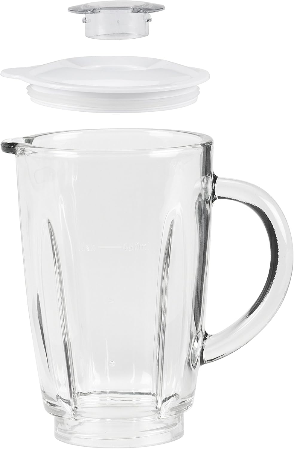 Tristar BL-4431 Mixer – Edelstahlklingen – 2 Geschwindigkeiten - 450 ml Glaskanne - Kompakt