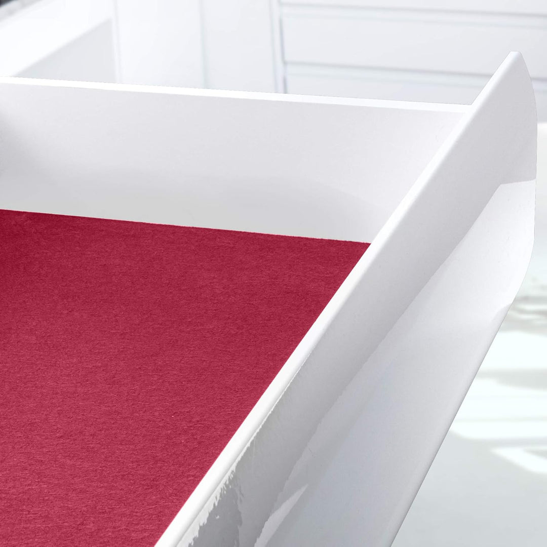 Gedotec Filztuch für Besteckhalter-Sortiment selbstklebend | Schubkasten-Filztuch 100 x 45 cm | Filz