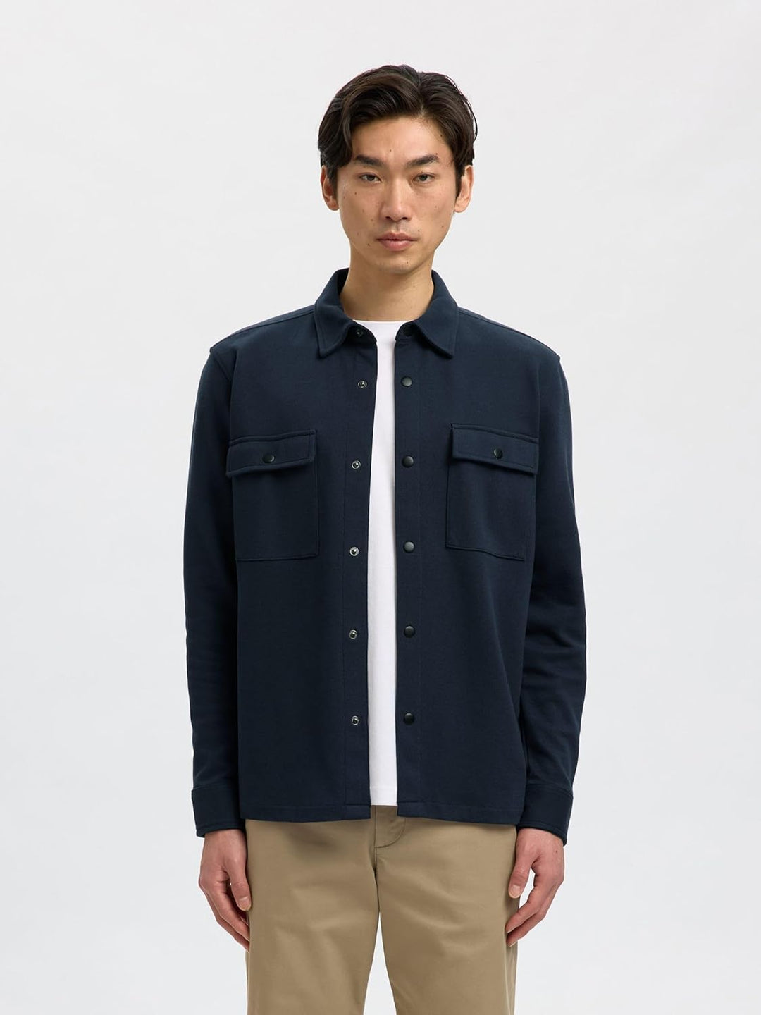 SELECTED HOMME Male Overshirt Klassisches S Blau (Navy Blazer), S Blau (Navy Blazer)