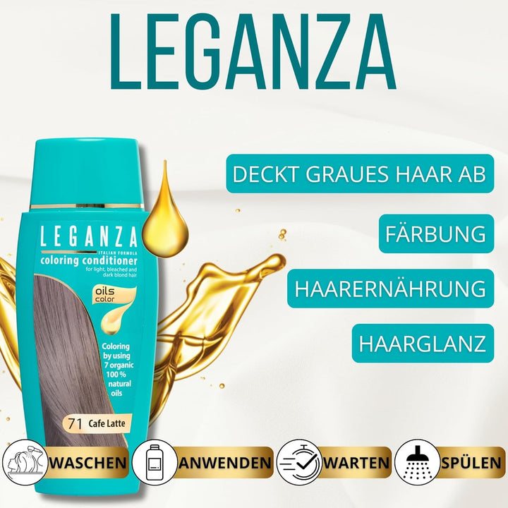 Haartönung Conditioner - 71 Café Latte - Semi Permanente Blonde Haarfarbe - Haarfärbemittel Für Blon