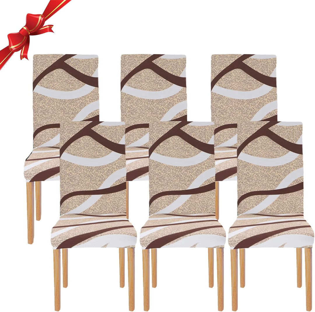 Jaotto Stuhlhussen 6 Stück Universal, Stuhlhusse Stretch 6er Set Moderne, Stuhlhussen Schwingstühle
