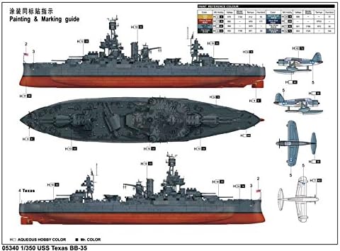 Trumpeter 05340 - Modellbausatz USS New Texas BB-35